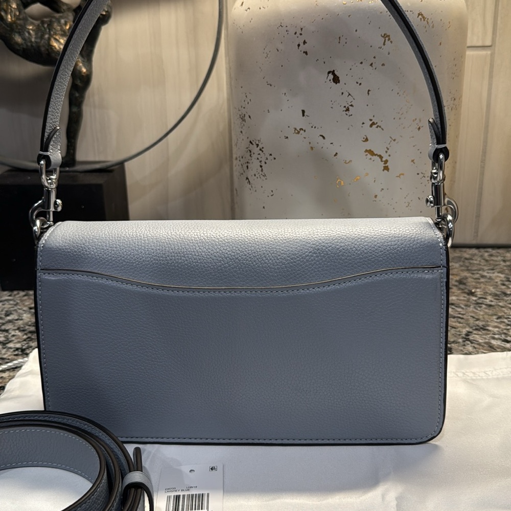 Coach Tabby Shoulder Bag 26 Gray Blue - Picture 16 of 16